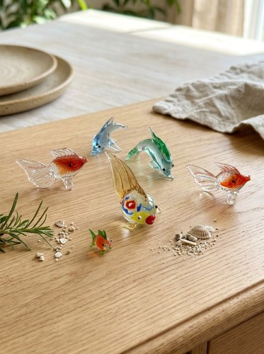 Murano blown glass mini fish - blown,