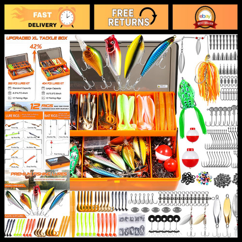 Compact fishing tackle - tackle, box