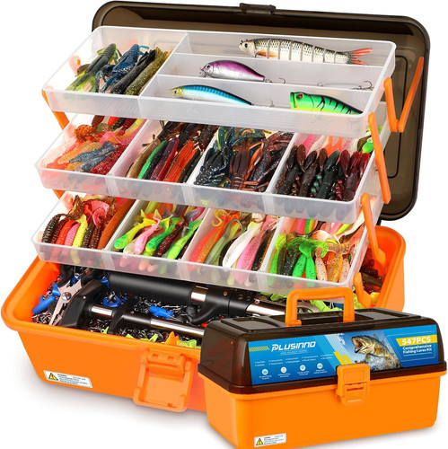 Fishing tackle kit large - fishing,