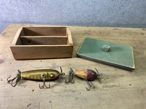 Fishing tackle box wood - fishing,