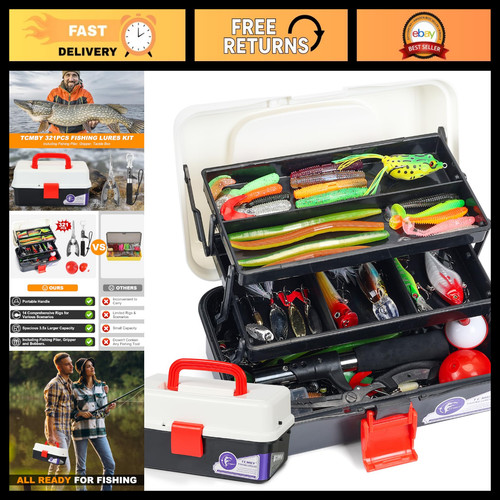 Layer tackle box - with, 321pcs