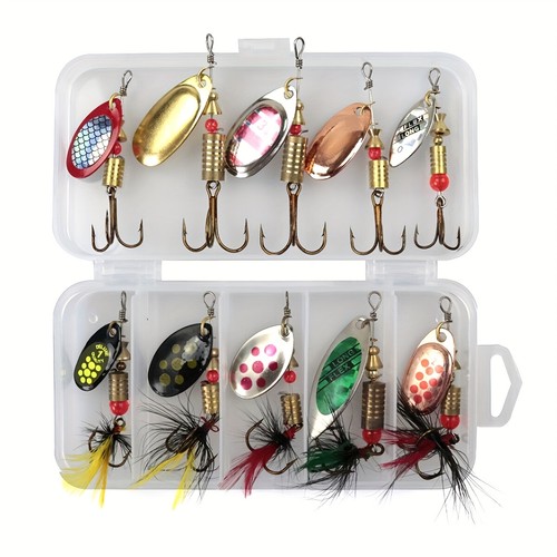 10pcs spinning lure kit - 10pcs,