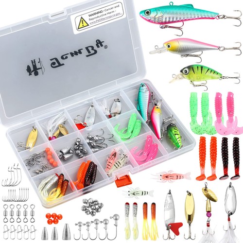 68pcs fishing lures kit - fishing,